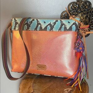 💙🖤🍊🧡🍑Stylish Multicolor Crossbody Carmen Hobo by Consuela